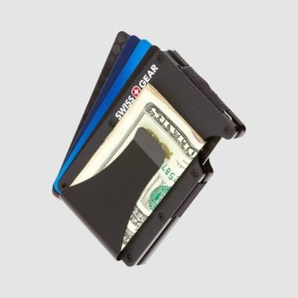 SWISSGEAR Aluminium RFID Card Holder with Money Clip - Black One Size - Open Box - Picture 5 of 5